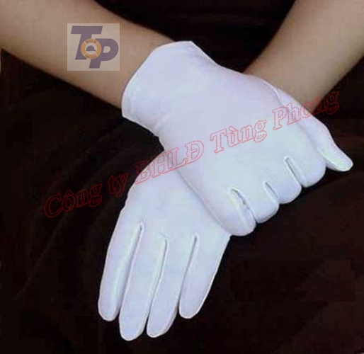 Găng tay cotton trắng